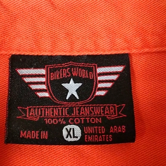 Authentic Bikers World Top, Sz XL - Picture 3 of 6